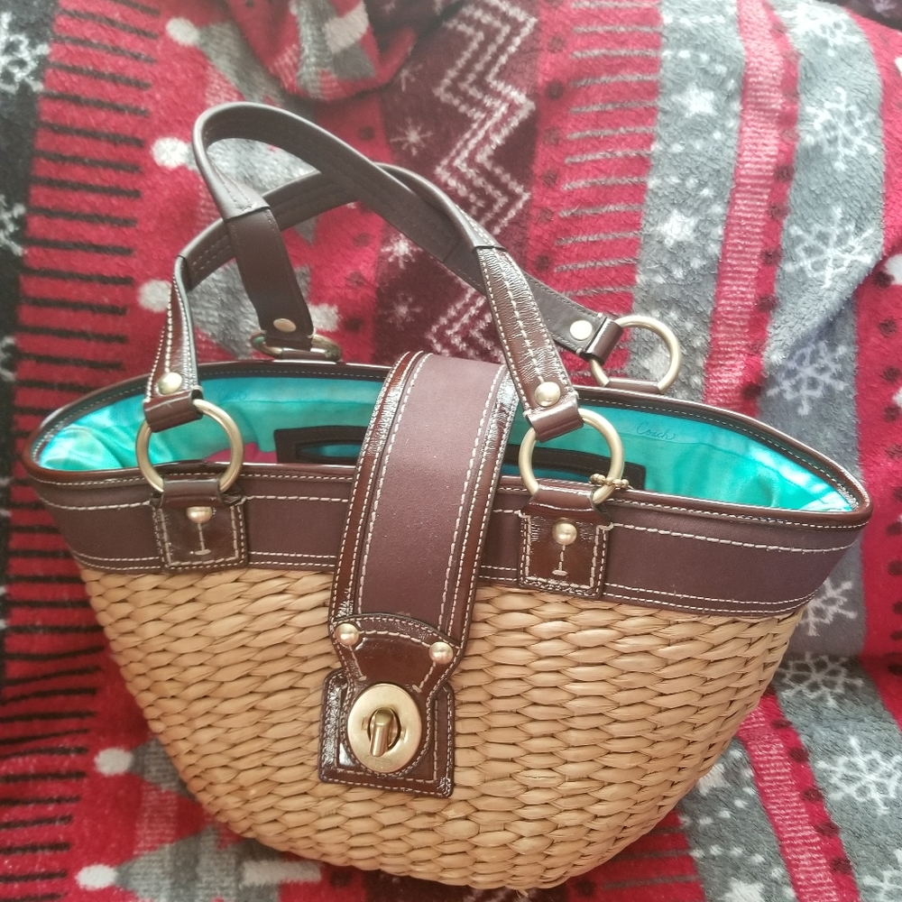Coach basket purse